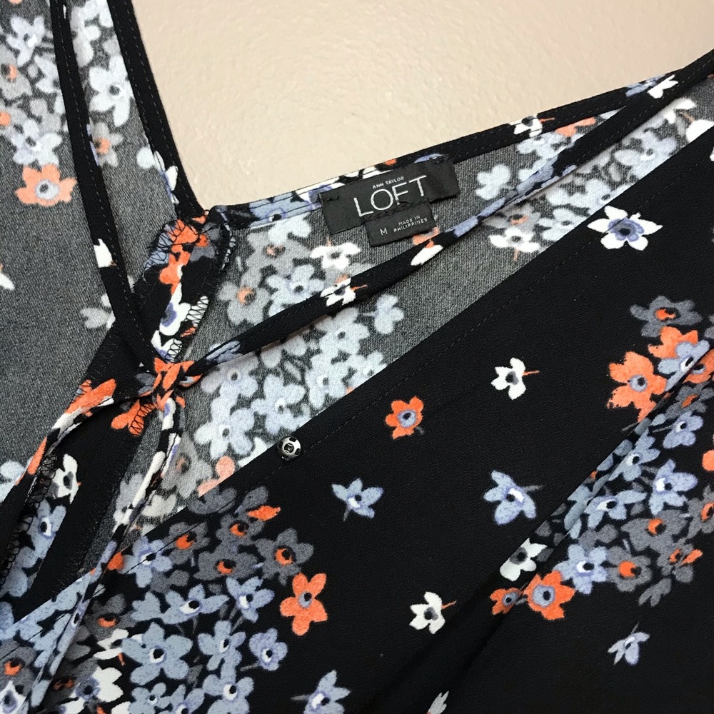 •NWOT• Ann Taylor LOFT Bouquet Toss Jumpsuit M - Picture 7 of 8